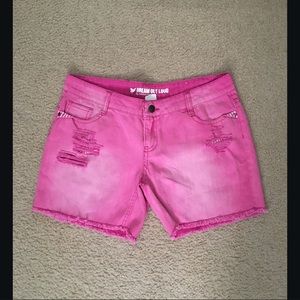 Dream Out Loud by Selena Gomez Pink Cutoff Shorts